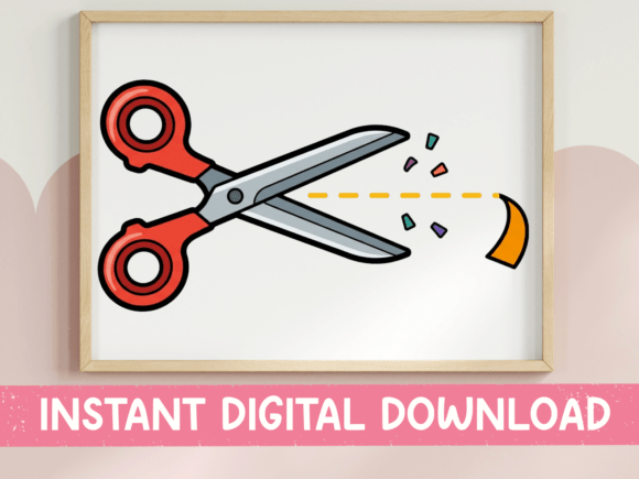 Coupon Scissors Cutting Sticker Graphics