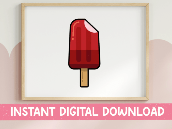 Red Popsicle Sticker: Graphics for T-Shirt Designs