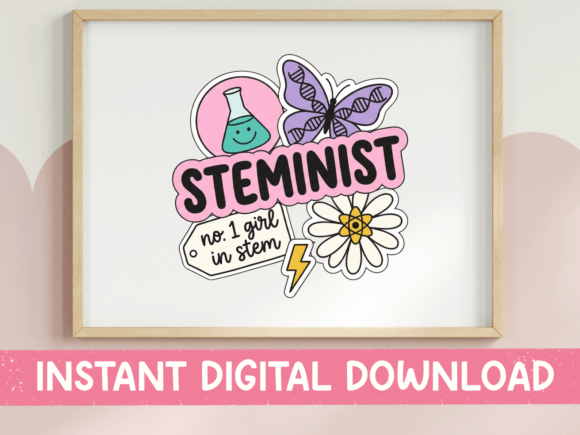 Steminist Sticker Pack SVG PNG Science Graphics